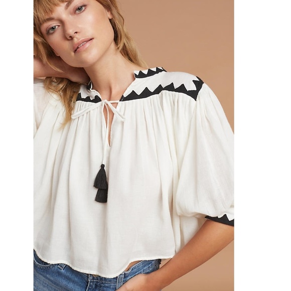 Carolina K Tops - Anthropologie Aeryn Embroidered Top